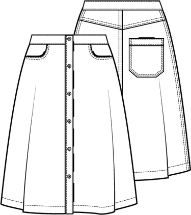 Knipmode 2307 - 14 - Rok model