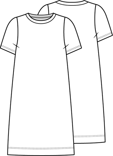 Knipmode 2307 - 16 - Jurk model 1