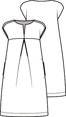 Knipmode 2108-21 jurk